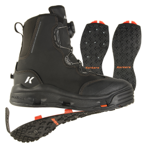 KORKERS Mens Devils Canyon Studded Kling-On Outsole Fishing Boots (FB4120) - Korkers