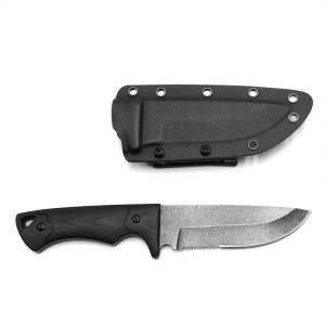 GRITR Expedition Survival EDC Belt Fixed Blade Knife with Kydex Sheath