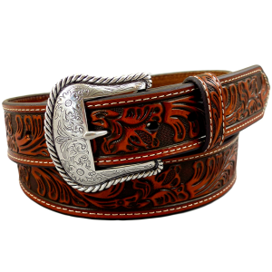 NOCONA Men's Floral Embossed Western Belt (N2446008) - Nocona