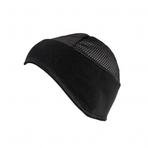 BACK ON TRACK Black Fleece Headband with Mesh Top (100300)