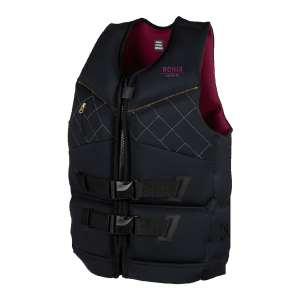RONIX Womens Supernova Capella 3.0 US/CA CGA Black / Merlot Life Vest (214123) - Ronix