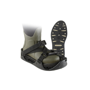 KORKERS RockTrax Black/Moonrock Medium Size Fishing Overshoe (FA5100-WEBY) - Korkers