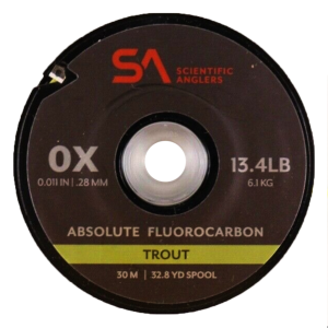 SCIENTIFIC ANGLERS Absolute Fluorocarbon Trout 30m Clear Tippet - Scientific Anglers