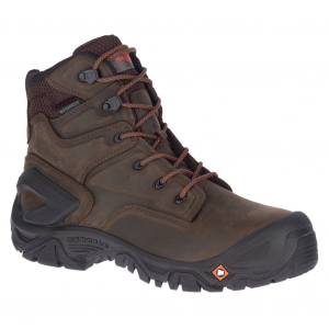 Merrell Men's Strongfield Leather X 7in WP Comp Toe Espresso Work Boot