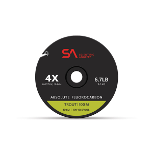 SCIENTIFIC ANGLERS Absolute Fluorocarbon Trout 100m Clear Tippet - Scientific Anglers