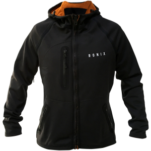 RONIX Wet/Dry Neo Shell Black/Orange Hoodie (218053-par) - Ronix