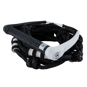 RONIX Silicone Black/White Surf Rope with Handle (226156) - Ronix
