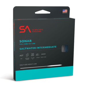 SCIENTIFIC ANGLERS Sonar Saltwater Intermediate Ocean Blue and Clear Fly Line - Scientific Anglers