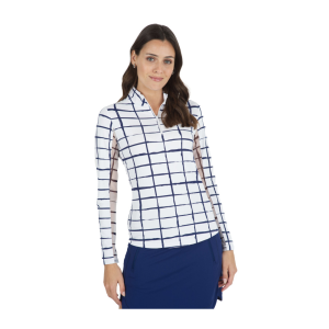 IBKUL Cordova Long Sleeve Mock Neck Top (10495) - Ibkul