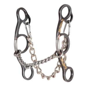 CLASSIC EQUINE Twisted Wire Snaffle Short Shank Barrel Bit (BBIT3SSG21SS) - Classic Equine