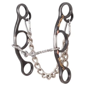 CLASSIC EQUINE Sherry Cervi Short Shank Small Twisted Wire Dogbone Snaffle Bit (BBIT3SSG24SS) - Classic Equine