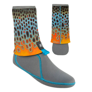 KORKERS I-Drain Neoprene Brown Flank Buck 3.5mm Guard Socks (FA6401) - Korkers