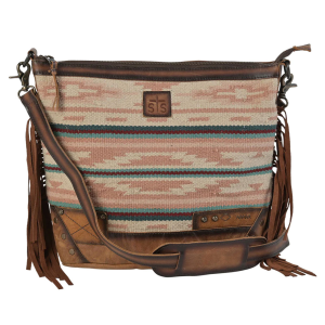 STS Palomino Millie Multi-Light Pink Serape Mail Bag (STS-30277) - Sts