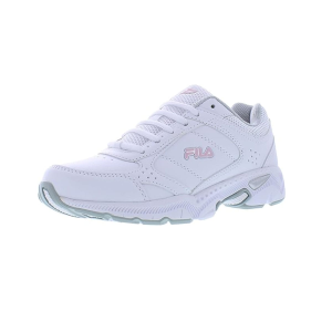 FILA Women's Memory Valant 5 White/Pink/Metallic Silver Shoes (5GM00518-111) - Fila