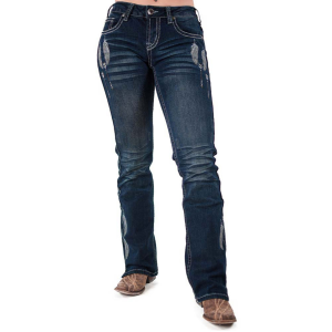 Cowgirl Tuff Company Women's Fly II Medium Wash Jeans (C01-JFLYII-MWH) - B.Tuff