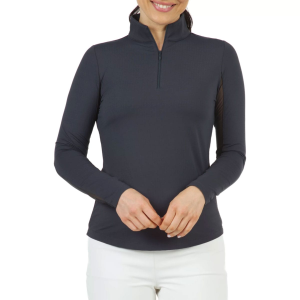 IBKUL Women's Solid Long Sleeve Mock Neck Top (80000) - Ibkul