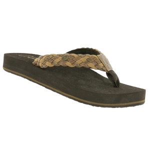 COBIAN Women's Braided Bounce Flip Flop Sandals (BRB10) - Cobian