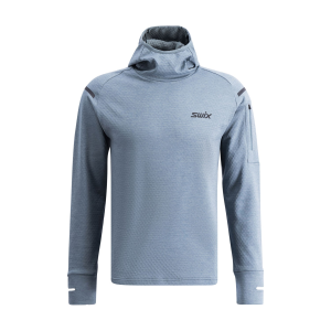 SWIX Men's Pace Black Midlayer Hooded Sweater (10058-23-10000) - Swix