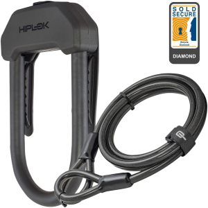HIPLOK DX Plus Black U-Lock and Cable Lock (DXP1AB) - Hiplok