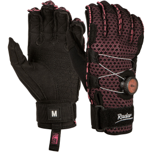 RADAR Women's Lyric-A BOA Black/Pink Ariaprene Inside-Out Gloves - Radar