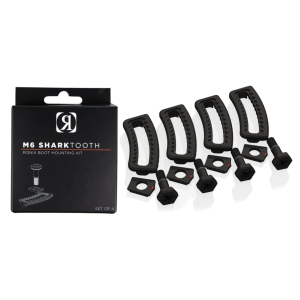 RONIX M6 SharkTooth Set of 4 Black Boot Hardware (219002) - Ronix