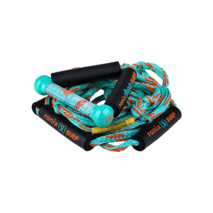 RONIX Kid's Aqua Surf Rope with Handle 8in Lycra Grip 25ft 4-Sections PE Rope (226171) - Ronix