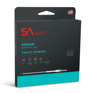 SCIENTIFIC ANGLERS Sonar Trout Express Pale Yellow/Lt Blue/Gray Fly Line (140) - Scientific Anglers