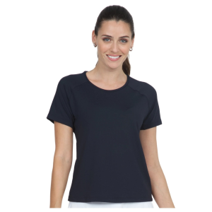 IBKUL Women's Solid Short Sleeve Crew Neck (85000) - Ibkul