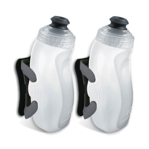 AMPHIPOD RunLite Xtech Jett-Lock SnapFlask Clear/Charc 10.5oz Two Pack of Modules (888X-JLC) - Amphipod