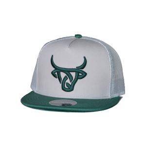 LOST CALF Forest Green Tan Flat Cap (LCF00018) - Lost Calf