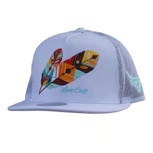 LOST CALF Tribe White Flat Cap (LCF00042) - Lost Calf