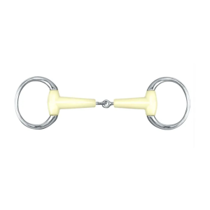HAPPY MOUTH Round Ring Jointed Mouth Eggbutt Bit (452906SS) - Happy Mth