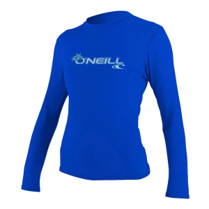 O'NEILL Women's Basic 50+ Tahitian Blue Long Sleeve Sun Shirt (4340-273) - O'neill