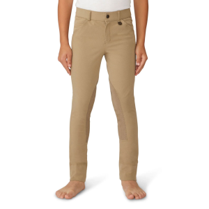 OVATION Boy's EuroWeave 4-Pocket DX Suede Knee Patch Jods (467488CLSHT) - Ovation