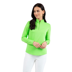 IBKUL Women's Solid Long Sleeve Mock Neck Top (80000) - Ibkul