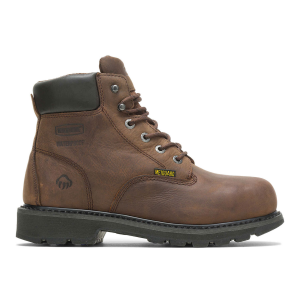 WOLVERINE Men's McKay Waterproof Steel-Toe 6in Brown Work Boots (W05679) - Wolverine
