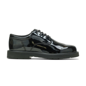 BATES Men's High Gloss Black Duty Oxford Shoes (E22141) - Bates