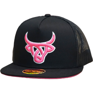 LOST CALF Rosy Black Flat Cap (LCF00027) - Lost Calf