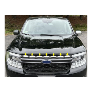 QAA 7-Piece Stainless Steel Top Grille Insert Trim Fits Ford Maverick 2022-2024 (SG62310) - Qaa