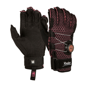 RADAR Women's Lyric-A BOA Black/Pink Ariaprene Inside-Out Gloves - Radar