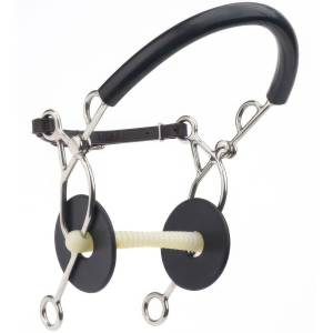 HAPPY MTH Mullen Ribbed Hackamore Mouth Bit (467525SS) - Happy Mth