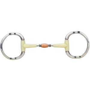 HAPPY MTH Double Joint Contour Copper Roller Eggbutt Gag (469598SS) - Happy Mth