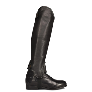 OVATION Women's Precise Fit Leather Calf 17 Black Half Chaps (467583C17) - Ovation
