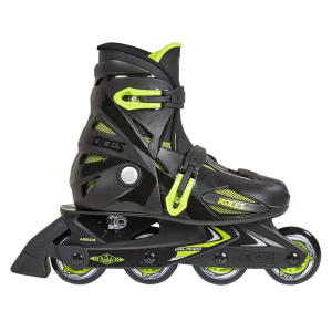 ROCES Kids Orlando III Black/Lime Inline Skates (ORL3-400687-00009) - Roces