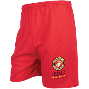FOX OUTDOOR Men's Red U.S.M.C. Logo Running Shorts (64-7992) - Fox Outdoor