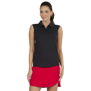 IBKUL Women's Solid Sleeveless Polo (84000) - Ibkul