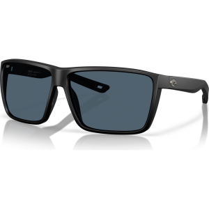 COSTA DEL MAR Men's Rincon II Matte Black/Gray Polarized 580P Sunglasses (06S9121-91210664) - Costa Del Mar