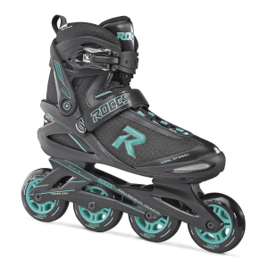 ROCES Women's Icon Black/Aqua Inline Skates (ICON-400822-00001) - Roces