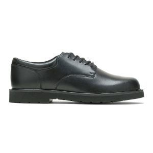 BATES Men's High Shine Black Duty Oxford Shoes (E22233) - Bates