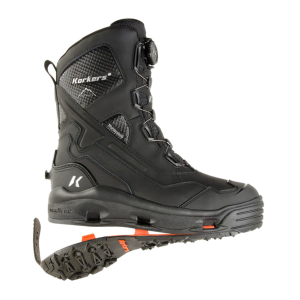 KORKERS Mens Polar Vortex 600 With SnowTrac Sole Black Boot (OB9701BK) - Korkers